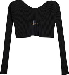 Кардиган Jacquemus Le Cardigan Alzou &apos;Black&apos;, черный