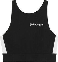 Топ Palm Angels Training Track Top &apos;Black/White&apos;, черный