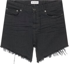 Юбка Balenciaga Cut-Up Mini Skirt &apos;Rubber Black&apos;, черный