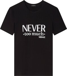 Футболка Versace T-Shirt &apos;Black&apos;, черный