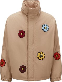 Куртка Moncler Genius x JW Anderson Maggie Fleece Floral Print Hooded Jacket &apos;Medium Beige&apos;, загар