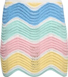 Юбка Casablanca Crochet Skirt &apos;Pink/Multicolor&apos;, розовый