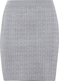 Юбка Givenchy Straight Skirt Knitted &apos;Silver&apos;, серебряный