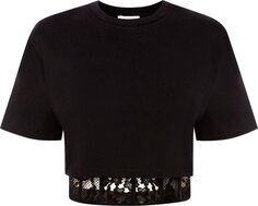 Футболка Alexander McQueen Corset T-Shirt &apos;Black&apos;, черный