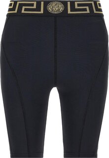 Шорты Versace Greca Border Biker Shorts &apos;Black&apos;, черный