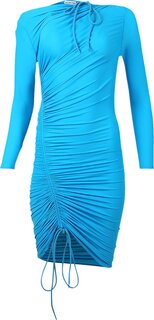 Платье Balenciaga Dress &apos;Cyan&apos;, синий