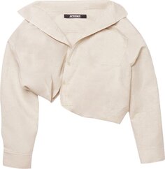 Куртка Jacquemus La Veste Camargue Scrunched Jacket &apos;Light Beige&apos;, загар