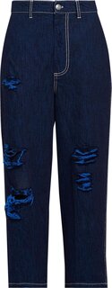 Джинсы Marni Cropped Jeans &apos;Iris Blue&apos;, синий