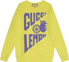 Толстовка Gucci Sweatshirt &apos;Lime Yellow&apos;, желтый