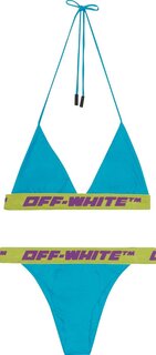 Бикини Off-White Logo Bikini &apos;Blue&apos;, синий
