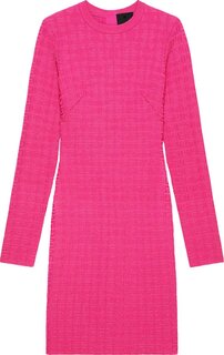 Платье Givenchy 4G Allover Knitted Dress &apos;Fuchsia&apos;, розовый