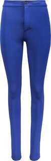 Брюки Saint Laurent Slim Fit Silk Jersey Pants &apos;Bleu Roi&apos;, синий