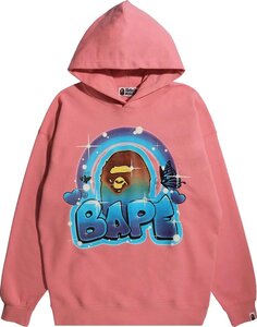 Пуловер BAPE Graffiti Oversized Pullover &apos;Pink&apos;, розовый