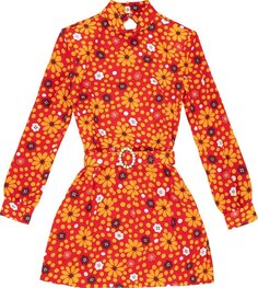 Платье Saint Laurent Dress &apos;Rouge Jaune&apos;, красный