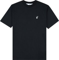 Футболка Off-White Flock Arrow Casual Tee &apos;Black/Green&apos;, черный