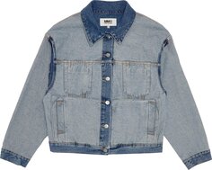Куртка MM6 Maison Margiela Reversed Denim Jacket &apos;Seasonal Light&apos;, синий