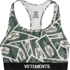 Бюстгальтер Vetements Sports Bra &apos;Million Dollar&apos;, разноцветный