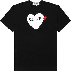 Футболка Comme des Garçons PLAY Emblem Heart T-Shirt &apos;Black&apos;, черный