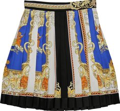 Юбка Versace Printed Skirt &apos;Royal Blue/Gold&apos;, синий