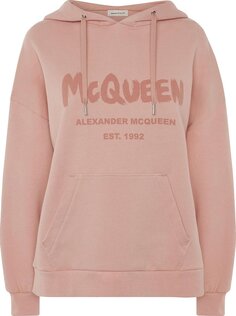 Толстовка Alexander McQueen Graffiti Sweatshirt &apos;Rose Gold&apos;, розовый