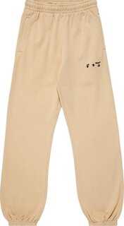 Спортивные брюки Off-White Logo Sweatpants &apos;Sand/Black&apos;, загар