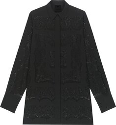Рубашка Givenchy Shirt Dress &apos;Perforated Bandana Print&apos;, черный