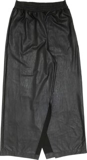 Брюки MM6 Maison Margiela Faux Leather Slit Trousers &apos;Black&apos;, черный