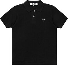 Рубашка Comme des Garçons PLAY Black Emblem Polo Shirt &apos;Black&apos;, черный