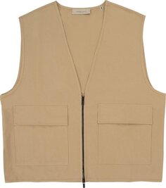 Жилет Fear of God Essentials Work Vest &apos;Oak&apos;, зеленый