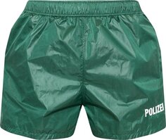 Шорты Vetements Polizei Swim Shorts &apos;Police Green&apos;, зеленый