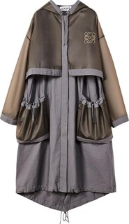 Парка Loewe Long Hooded Parka &apos;Stone Grey&apos;, серый