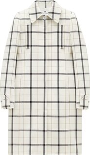 Пальто Courrèges Check Coat &apos;Ivory/Black Biscuit&apos;, белый Courreges