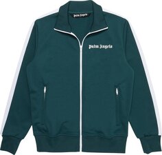 Куртка Palm Angels Classic Track Jacket &apos;Green/White&apos;, зеленый