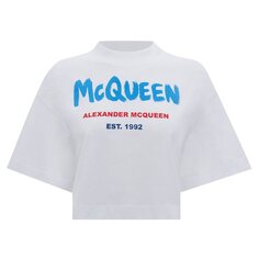 Футболка Alexander McQueen Graffiti T-Shirt &apos;White/Multicolor&apos;, белый