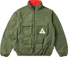 Куртка Palace Cordura RS Zip Off Jacket &apos;Olive&apos;, зеленый