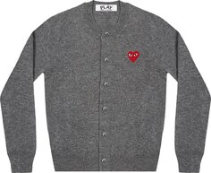 Кардиган Comme des Garçons PLAY Heart Cardigan &apos;Grey&apos;, серый