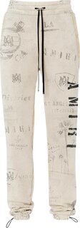 Спортивные брюки Amiri Army Stencil Sweatpant &apos;Alabaster&apos;, белый