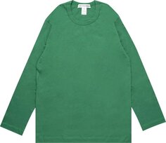 Футболка Comme des Garçons SHIRT Rear Logo Long-Sleeve T-Shirt &apos;Green&apos;, зеленый