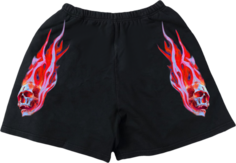 Шорты Vlone Red Skully Shorts &apos;Black&apos;, черный