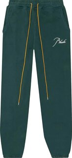 Спортивные брюки Rhude Terry Sweatpant &apos;Hunter Green&apos;, зеленый