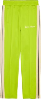Брюки Palm Angels Classic Track Pants &apos;Lime Green/Off White&apos;, зеленый
