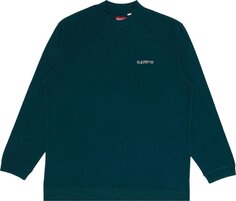 Лонгслив Supreme Mock Neck Long-Sleeve Top &apos;Dark Green&apos;, зеленый