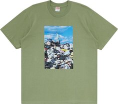 Футболка Supreme Trash Tee &apos;Light Olive&apos;, зеленый