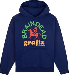 Худи Brain Dead Grafix Hoodie &apos;Navy&apos;, синий