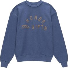 Толстовка Honor The Gift D-Holiday HTG Weathered Crewneck &apos;Long Beach Navy&apos;, синий