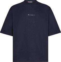 Футболка Marni Crewneck Short-Sleeve T-Shirt &apos;Blue/Black&apos;, синий