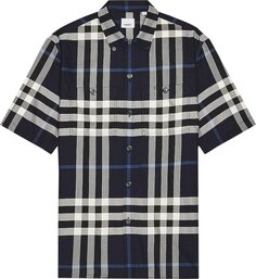 Рубашка Burberry Willem Short-Sleeve Shirt &apos;Blue Check&apos;, синий