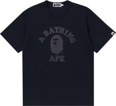 Футболка BAPE College Heavy Weight Tee &apos;Navy&apos;, синий