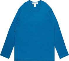 Футболка Comme des Garçons SHIRT Rear Logo Long-Sleeve T-Shirt &apos;Blue&apos;, синий