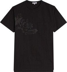 Футболка Engineered Garments Printed Cross Crew Neck T-Shirt &apos;Navy Floral&apos;, синий
